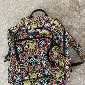 Vera Bradley Red and Yellow Backpack Vibrant Design